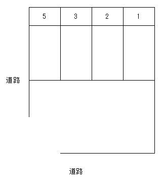 天川町阿部駐車場の駐車配置図
