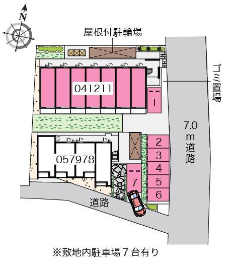 ボヌール中村(41211)の駐車配置図