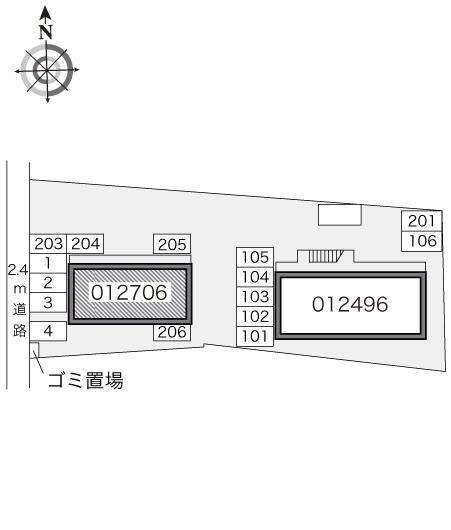 クレール　シャトー(12706)の駐車配置図