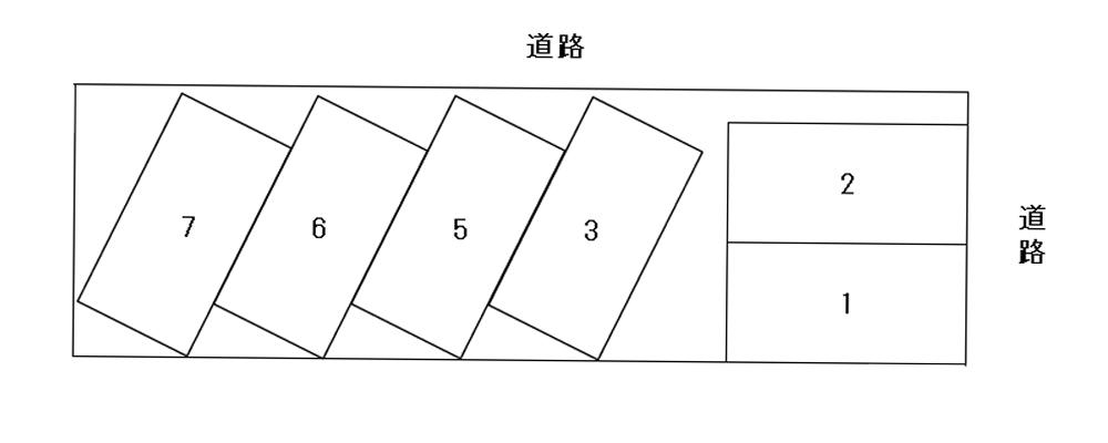 野町２丁目Ｍ駐車場の駐車配置図