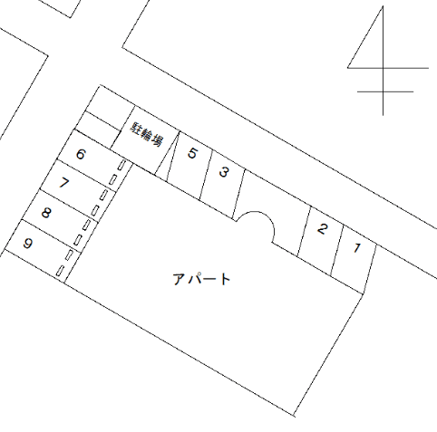 FK幸心4丁目リバーランド守山駐車場の駐車配置図