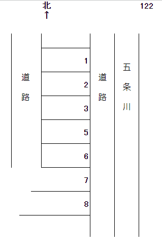 岩倉－122の駐車配置図