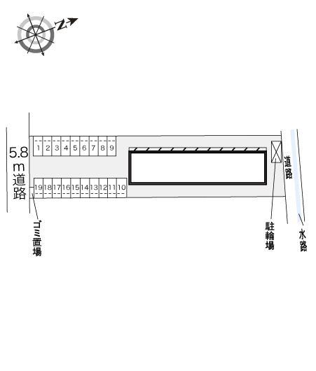 グリーンパル(23418)の駐車配置図