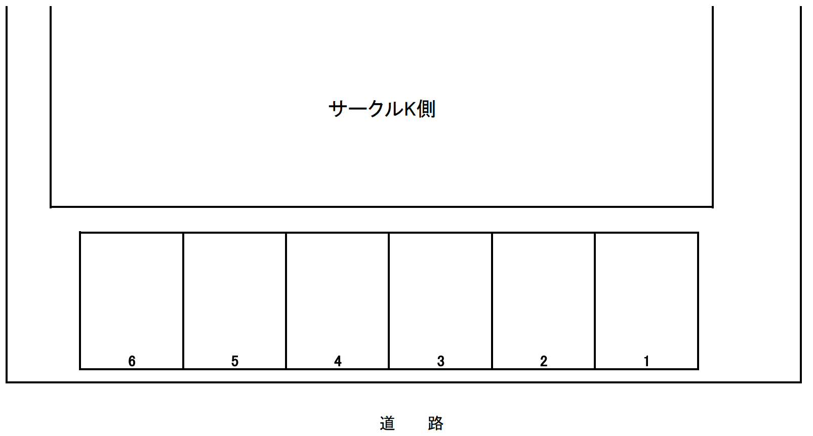 CK高畠パーキングの駐車配置図