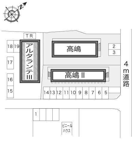 アルタランテⅢ(22666)の駐車配置図