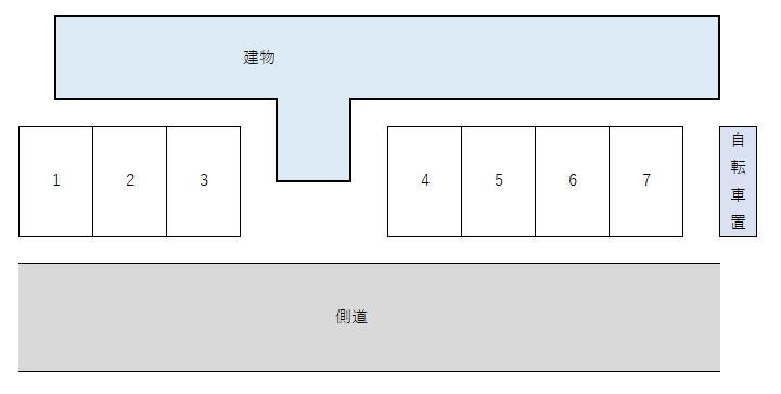 氷川台コートの駐車配置図
