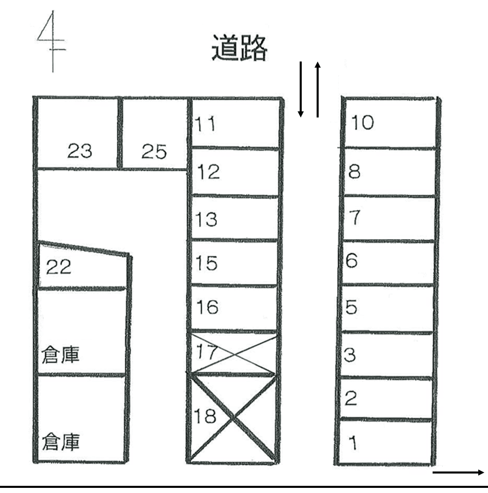 P5-1の駐車配置図