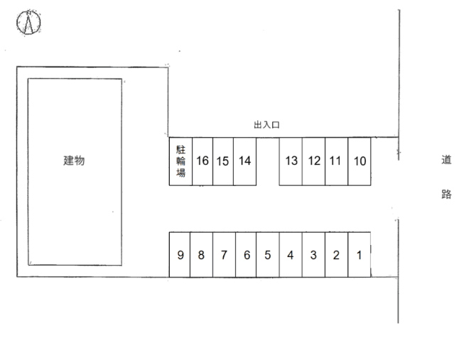 ユーミー伊勢の駐車配置図
