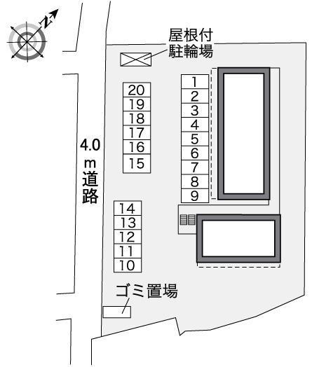 馬野浦上マンション(35251)の駐車配置図