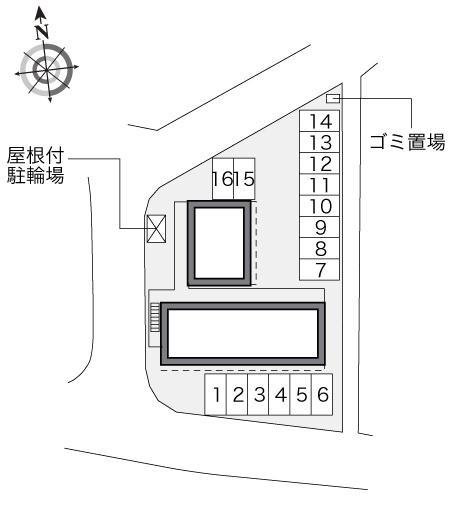 グリーンエイジ能美(33590)の駐車配置図