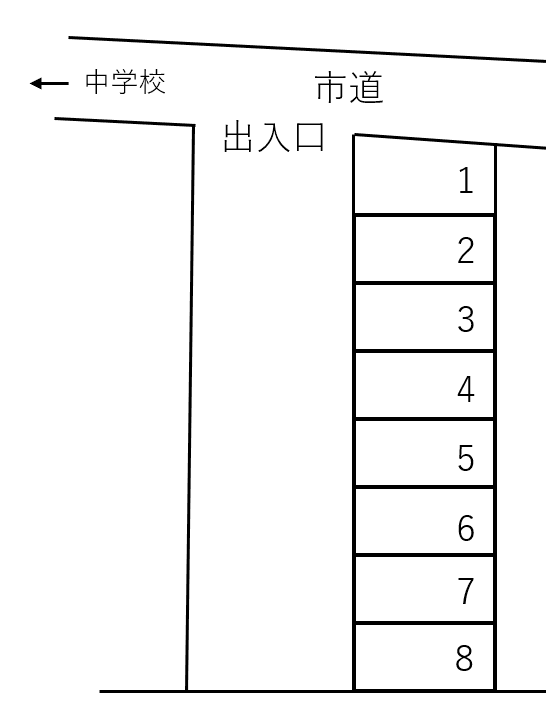 吉野駐車場の駐車配置図