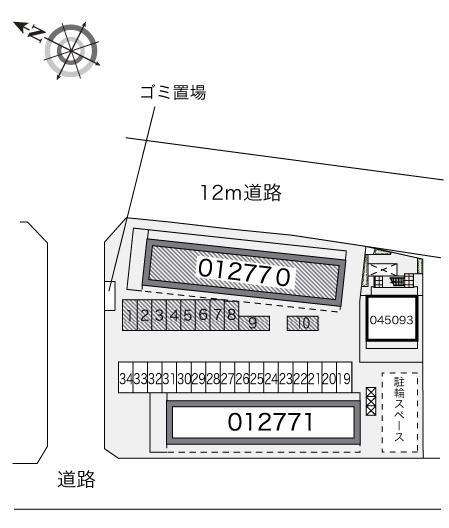 トウィンクル妙典Ａ(12770)の駐車配置図