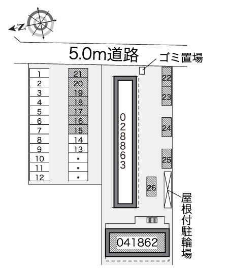 あめや　Ｓ＆Ｔ(41862)の駐車配置図