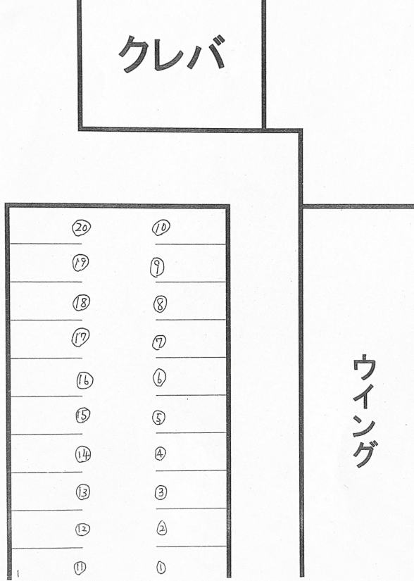 ウイングパーキングの駐車配置図