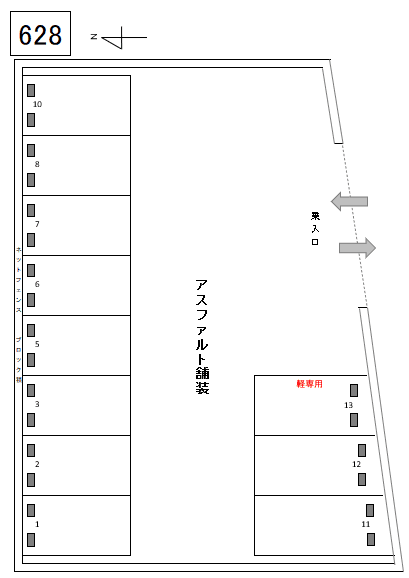 J-628の駐車配置図