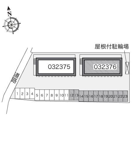 三河よしはまＢ(32376)の駐車配置図