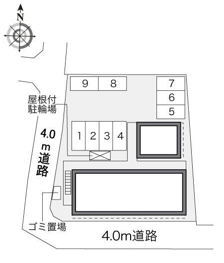 エルハーベン(33199)の駐車配置図