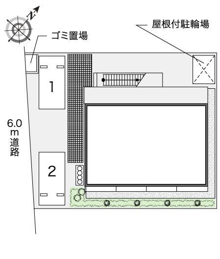 ハポネスⅡ(36518)の駐車配置図