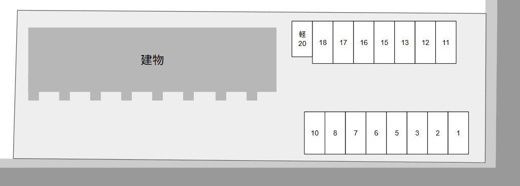 エタージュの駐車配置図