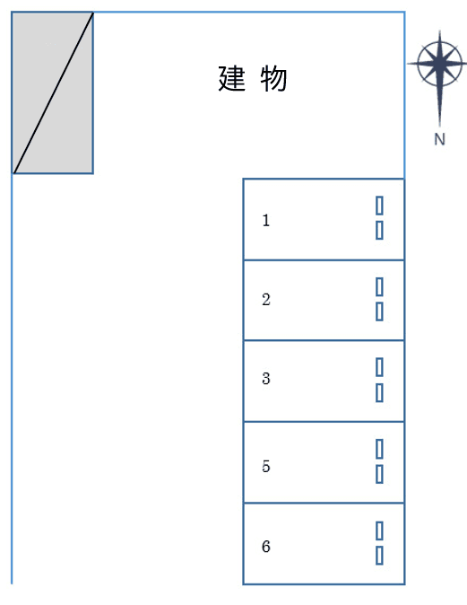 FK葵2丁目駐車場の駐車配置図
