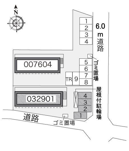 元橋本Ⅱ(32901)の駐車配置図
