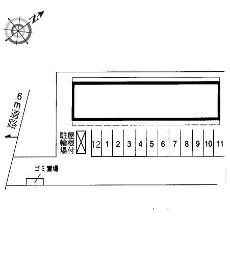 シャローム(10330)の駐車配置図