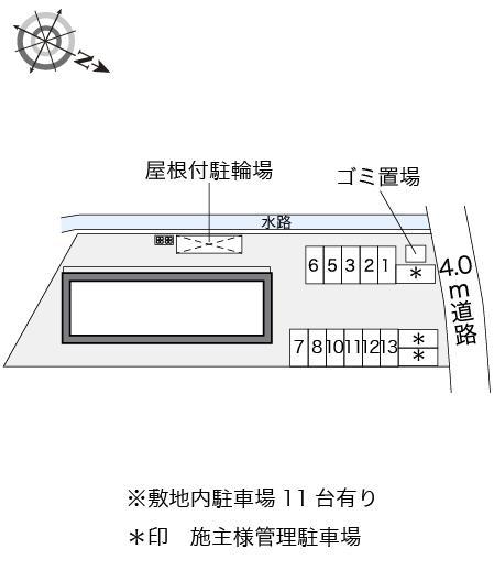 きたじま２番館(23896)の駐車配置図