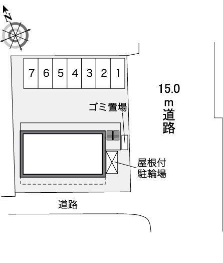 桜尾本町(35747)の駐車配置図