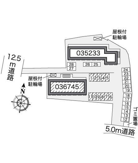 アサミズⅡ(36745)の駐車配置図