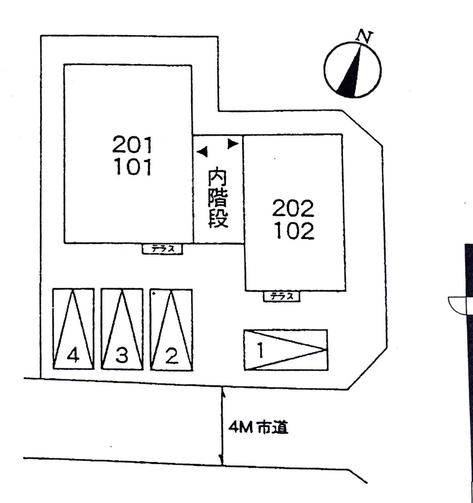 Ｇｒａｃｅの駐車配置図
