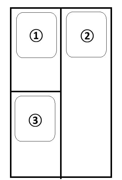 ツバキ駐車場の駐車配置図