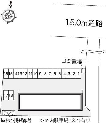 グリーンパル　のいち(21091)の駐車配置図