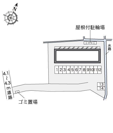 チェリーコーポ輝(20200)の駐車配置図