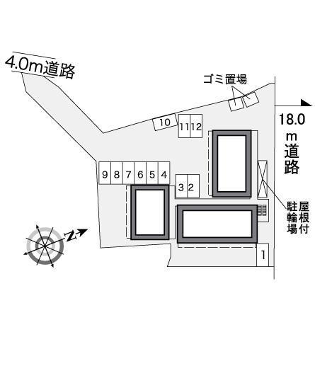 新座サンハイツ(38584)の駐車配置図