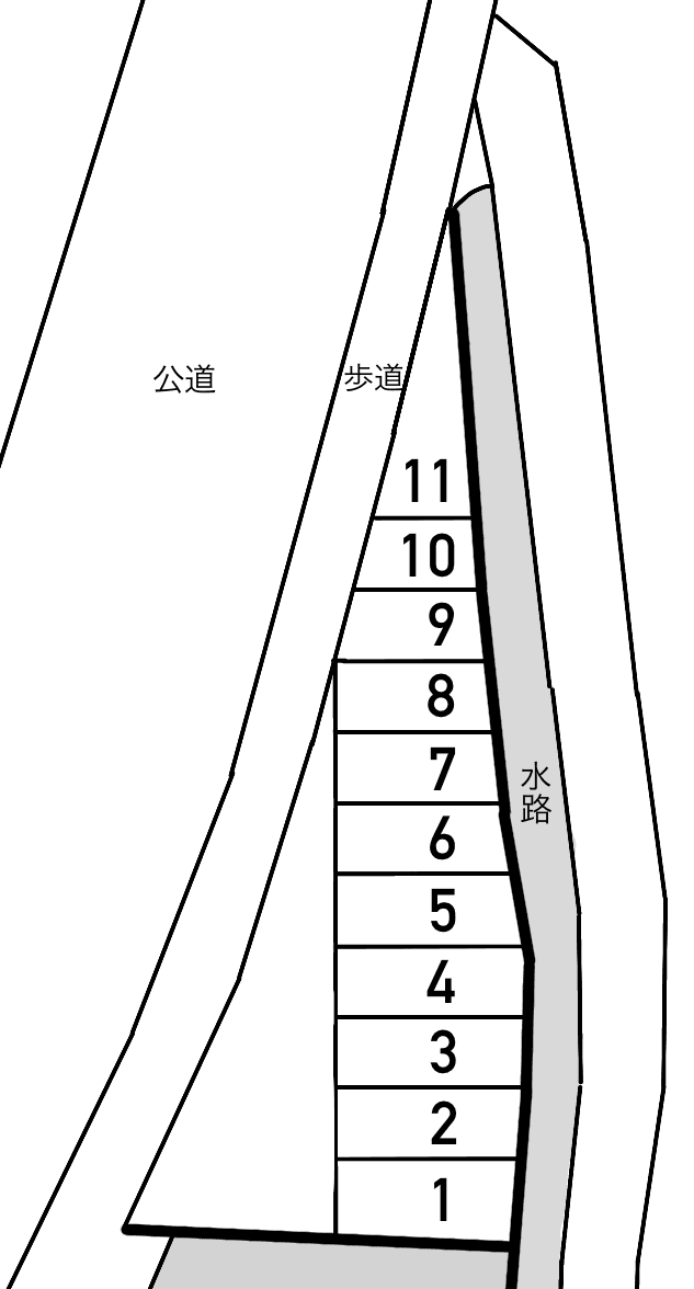 児玉駐車場の駐車配置図