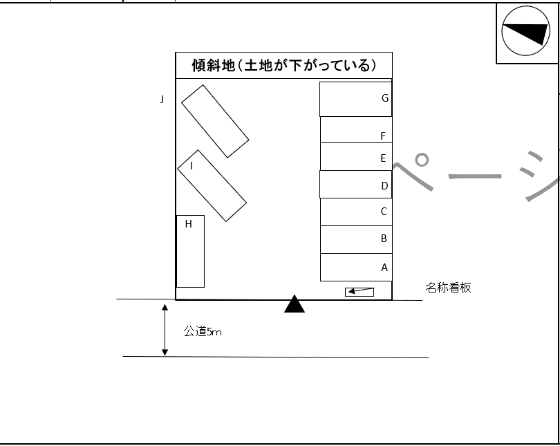 加藤パークの駐車配置図