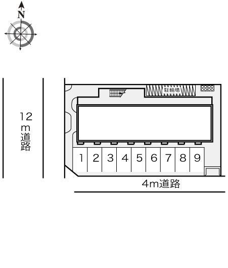 Ｒ１６９ＳＡＫＵＲＡＩ(12806)の駐車配置図