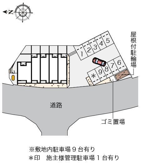 クレイノ正蓮寺(56607)の駐車配置図