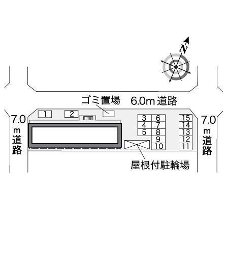ステュディオ箕面Ⅰ(37082)の駐車配置図