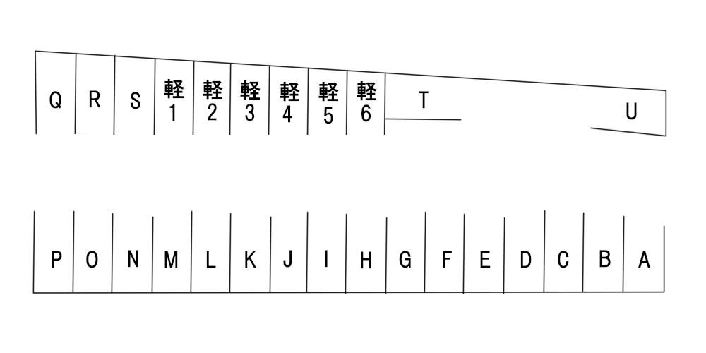 野々市二日市町駐車場の駐車配置図