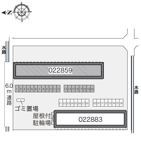 グランデ１番館(22859)の駐車配置図