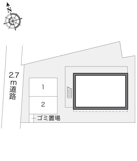 グリーンパーク(14813)の駐車配置図