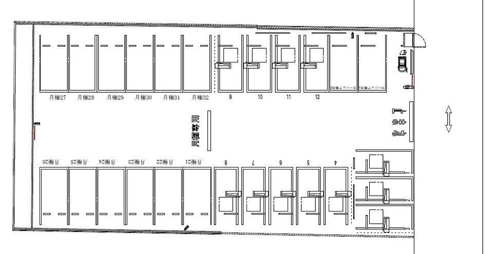 板橋東新町１丁目第５の駐車配置図