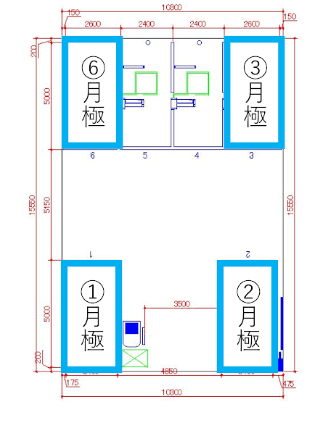 洲雲第３の駐車配置図