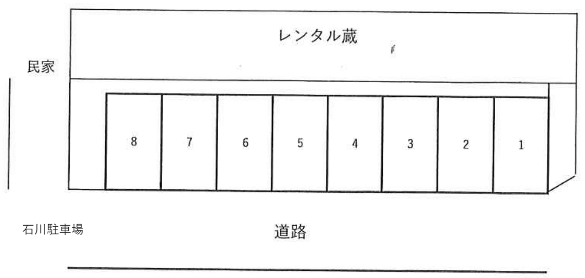 石川駐車場（新座）の駐車配置図