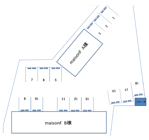 ｍａｉｓｏｎ　Ｆの駐車配置図