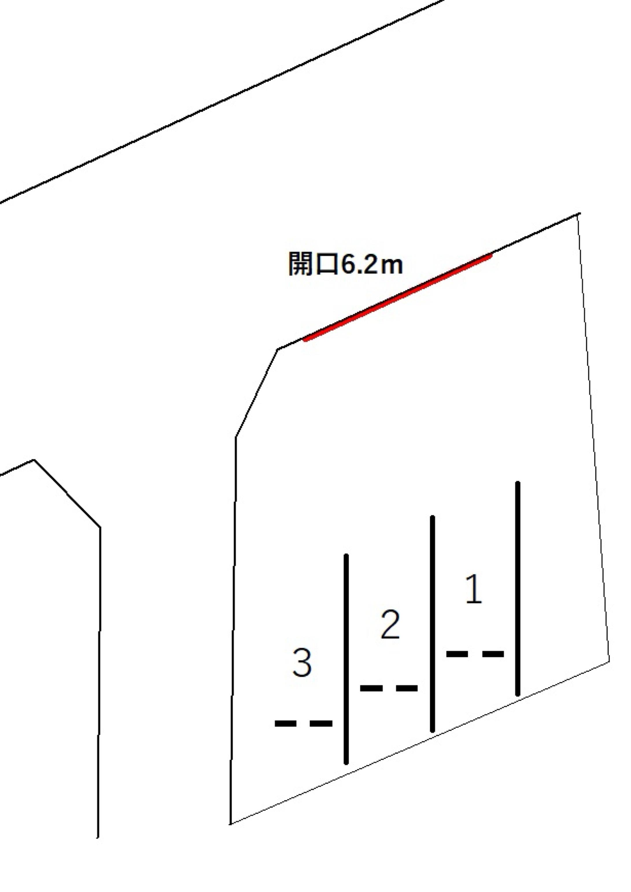 南区加福本通第1の駐車配置図