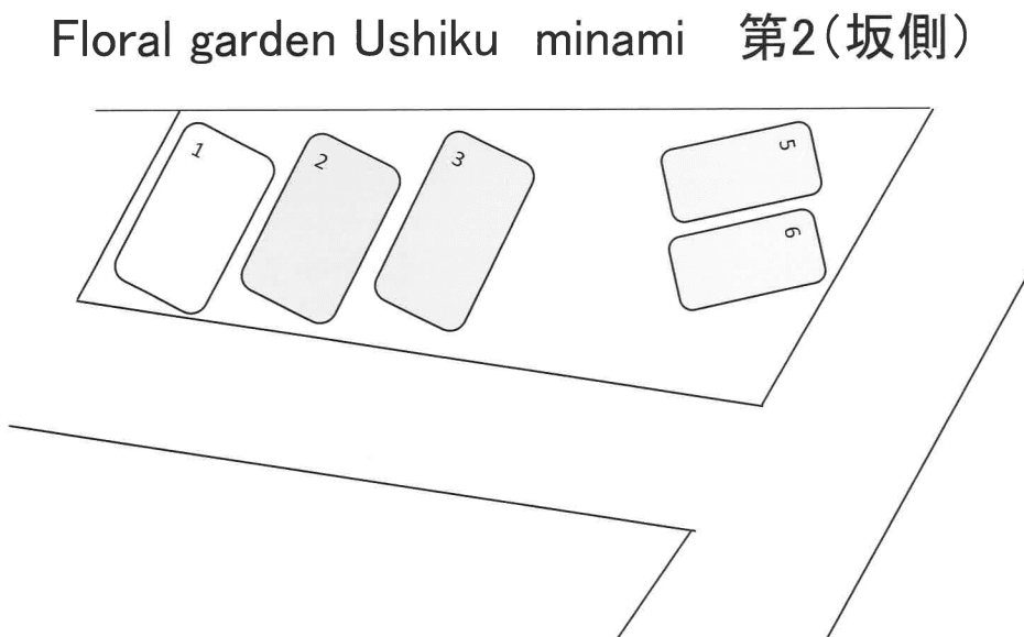 Floral garden Ushiku　minami　第二駐車場の駐車配置図