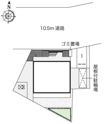 アロマルカネハイツ(48318)の駐車配置図