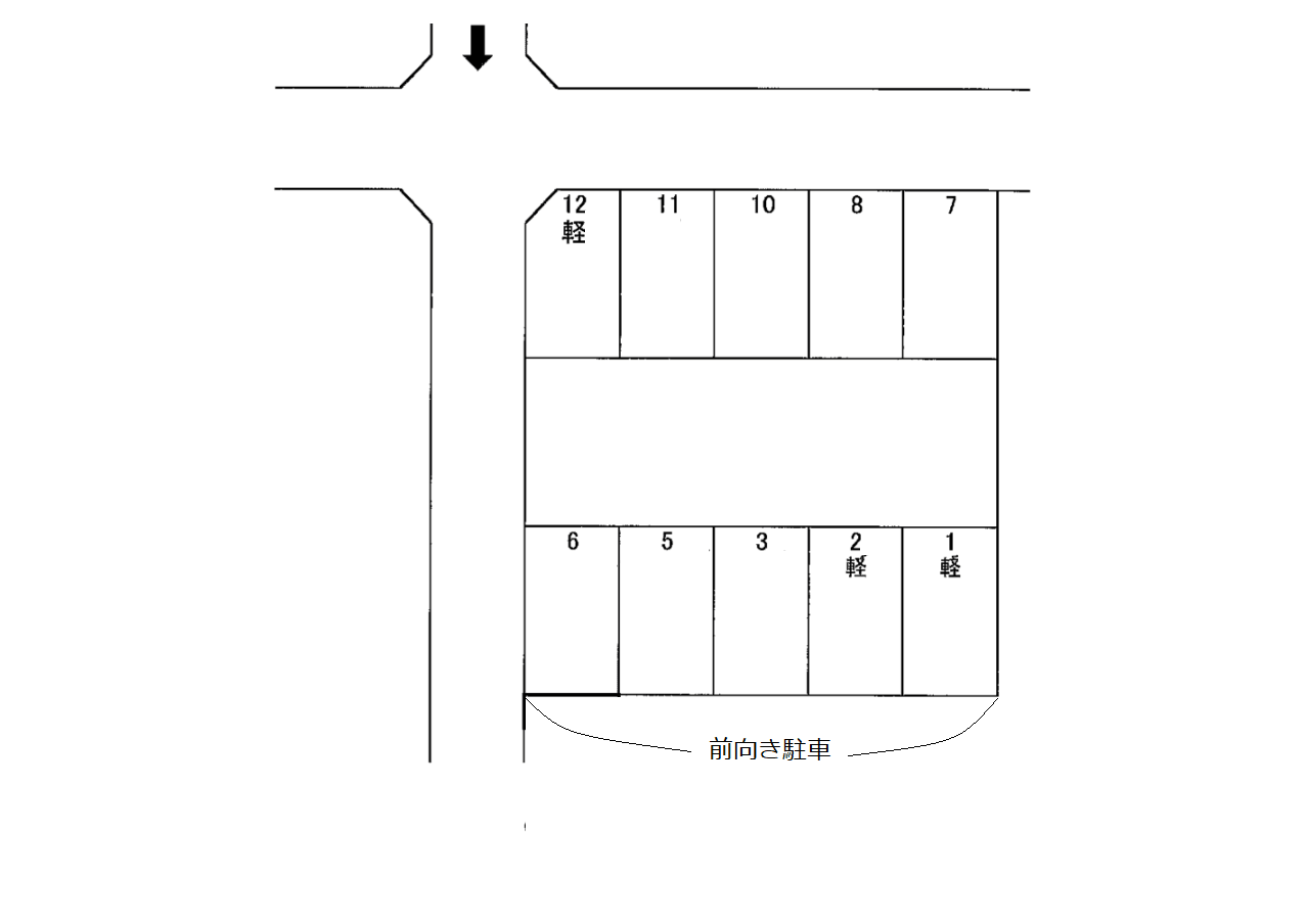ＮＯ．１８４の駐車配置図